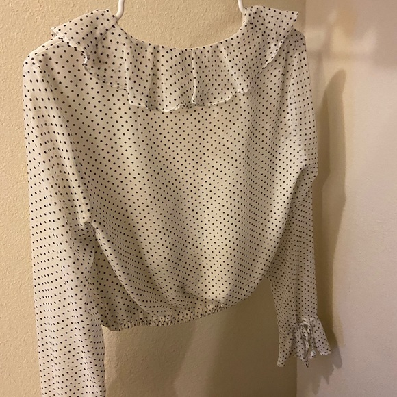 Honey Punch Polka Dot Blouse - Picture 2 of 3